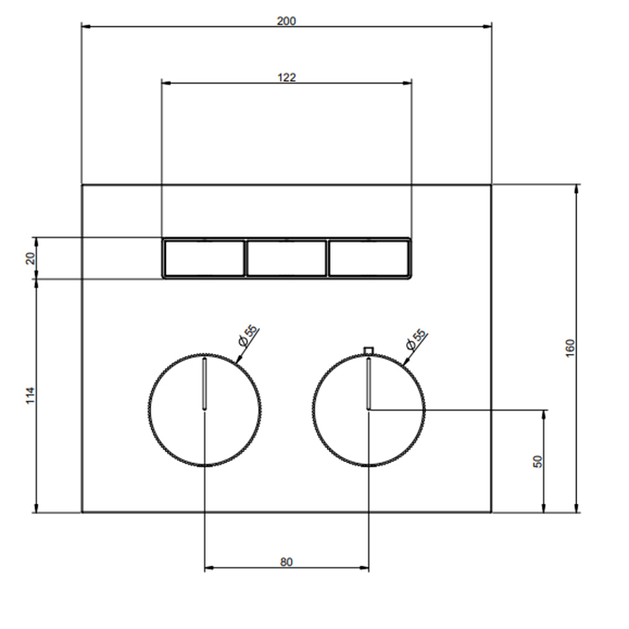 Gessi Hi-Fi термостат для душа, с включением до 3 источников одновременно (внешняя часть), цвет: Black XL - Gidratop.ru изображение