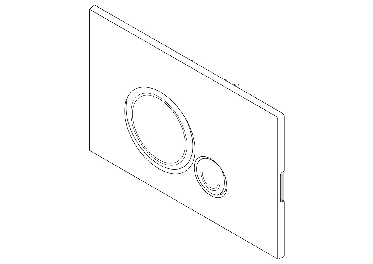 Кнопка смыва SFERA, цвет-оружейная сталь CZR/BB-SR-GM - Gidratop.ru изображение