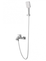 Смеситель для ванны с душем WONZON & WOGHAND FLEX, Брашированный никель (WW-88037072-BN) - Gidratop.ru изображение