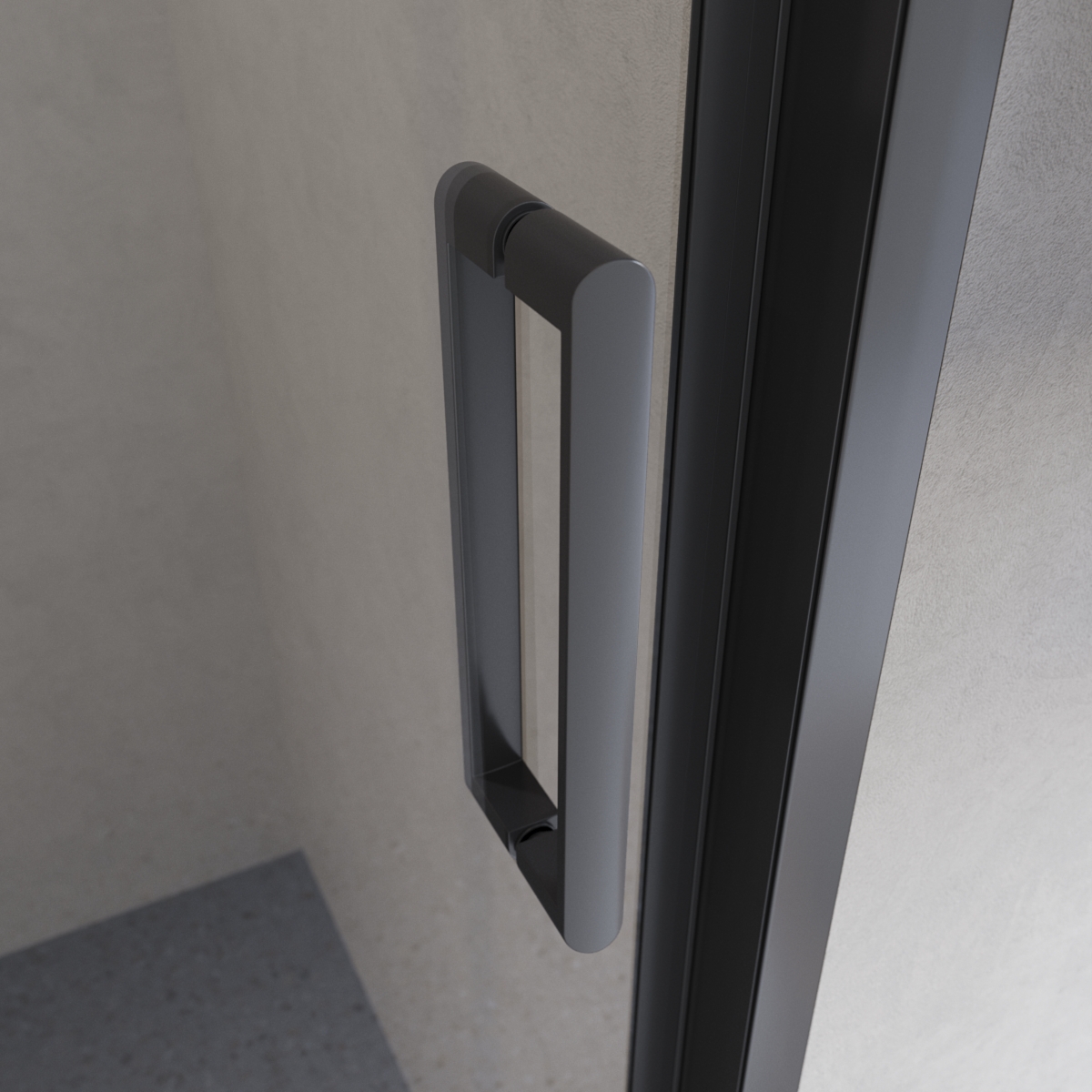 Душевая дверь BelBagno LUCE-BF-1-120-C-NERO - Gidratop.ru изображение