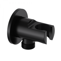 Шланговое подключение с держателем WONZON & WOGHAND, Черный матовый (WW-HZ2319-MB) - Gidratop.ru изображение