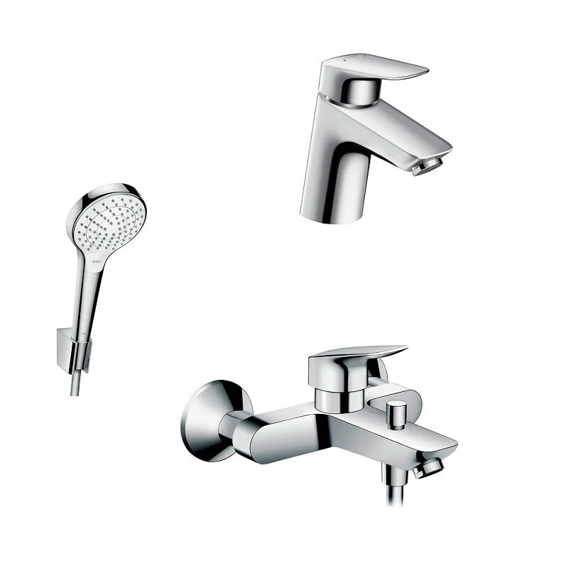 Душевой комплект Hansgrohe, хром, 71400000/71070000/26424400 - Gidratop.ru изображение