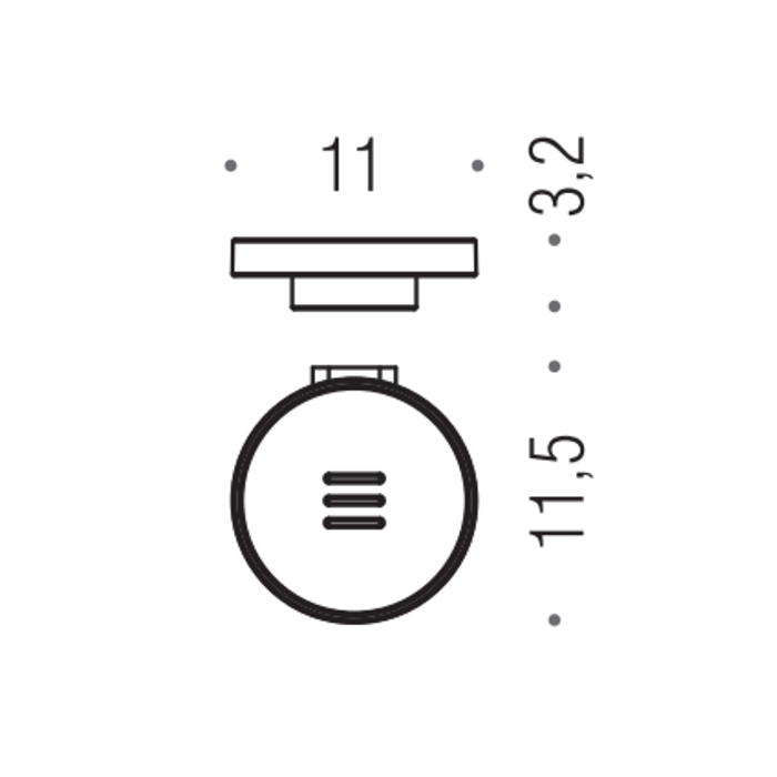 Colombo Mini  Мыльница подвесная , цвет: хром/матовое стекло - Gidratop.ru изображение