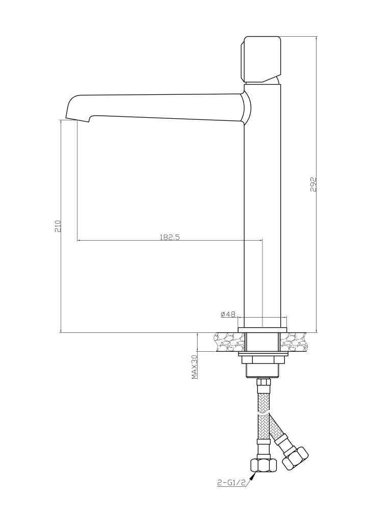 UNO Смеситель для накладных раковин, без донного клапана, золото UNO-LMC-ORO-W0 - Gidratop.ru изображение
