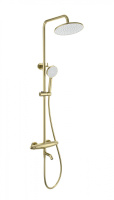 Душевая система с термостатом WONZON & WOGHAND CAPSULE, Брашированное золото (WW-B3031-A1- BG) - Gidratop.ru изображение