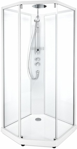Душевая кабина IDO Showerama 10-5 Comfort 100x100 профиль серебристый, стекло прозрачное 131.404.208.314