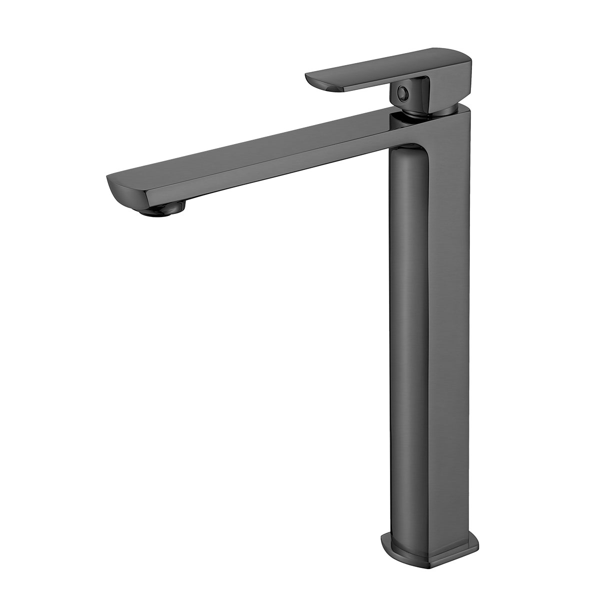 Смеситель для накладной раковины Next VBF-1N2GM однорычажный, вороненная сталь - Gidratop.ru изображение