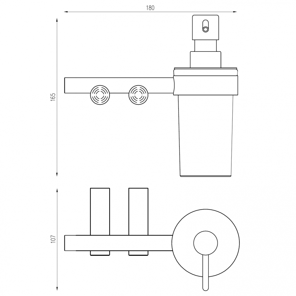 Диспенсер с держателем ABBER Osten 316 AA1859BG золото брашированное - Gidratop.ru изображение