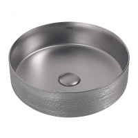 Раковина накладная ABBER Bequem AC2109BSM серебро матовое - Gidratop.ru изображение