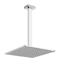Gessi Rettangolo верхний душ для потолочного крепления 300x300мм, СПЕЦРАЗМЕР-УКАЖИТЕ (высота от 115 до 1865мм), цвет: хром - Gidratop.ru изображение
