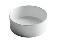 Умывальник чаша накладная круглая (цвет Белый Матовый) Element 358x358x137мм - Gidratop.ru изображение