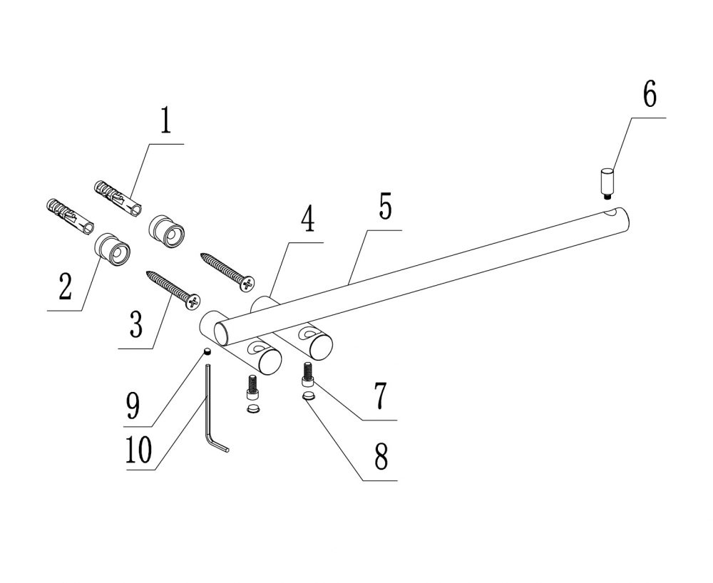 Полотенцедержатель ABBER Osten 316 AA1854BG золото брашированное - Gidratop.ru изображение