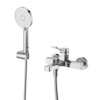 ALBANO Смеситель для ванны и душа в комплекте с ручным душем, шлангом и держателем, хром ALBANO-VASM-CRM