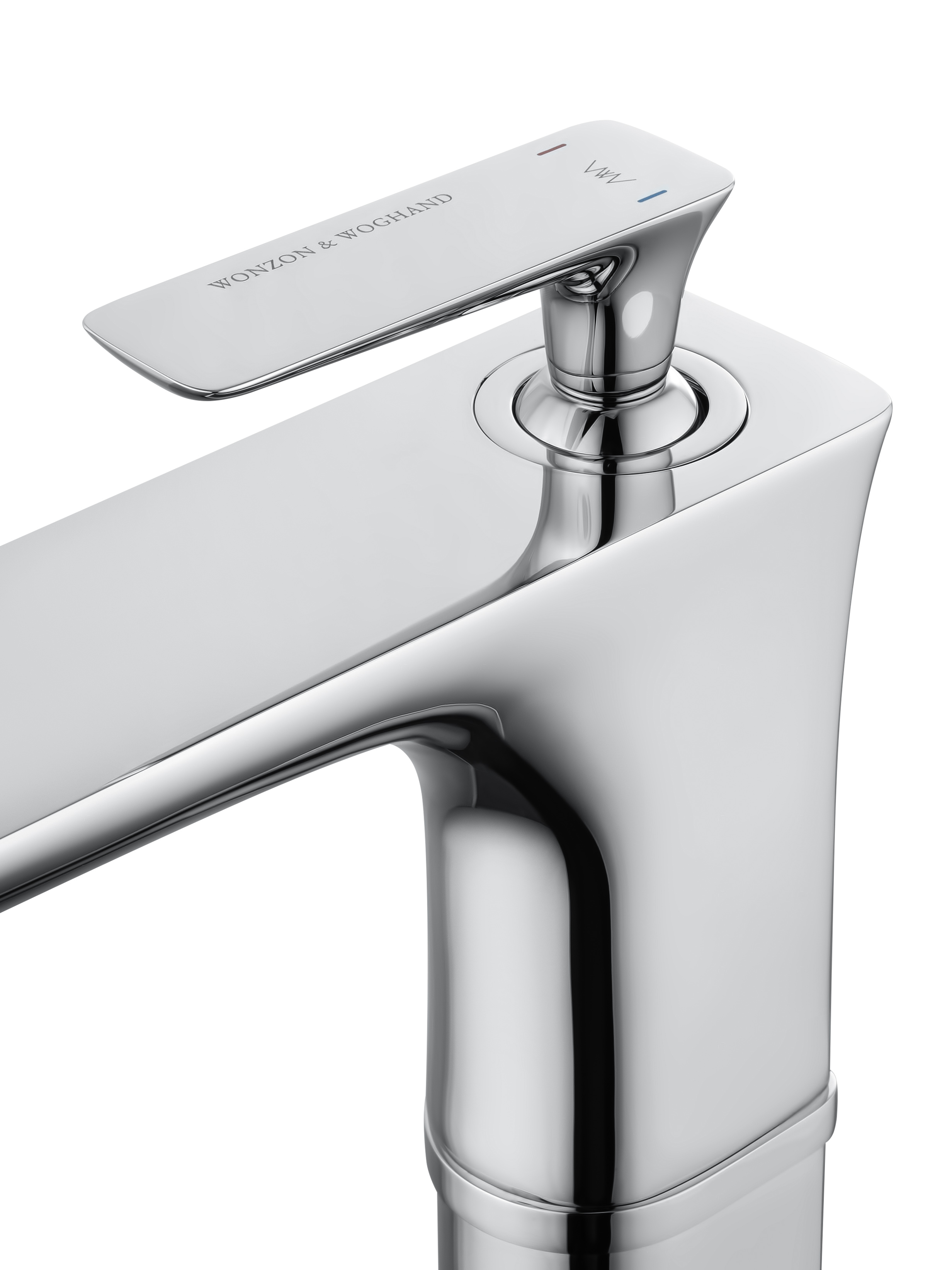 Смеситель для раковины высокий WONZON & WOGHAND SHARK, Хром (WW-481104-CR) - Gidratop.ru изображение
