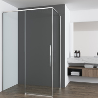 Душевой уголок Ultima VSR-7UL9014CL, 1400*900, хром, стекло прозрачное - Gidratop.ru изображение