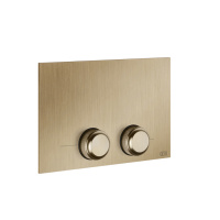 GESSI VENTI20 клавиша смыва для унитаза двойная, для инсталляций TECE, цвет Warm Bronze Br. PVD - Gidratop.ru изображение