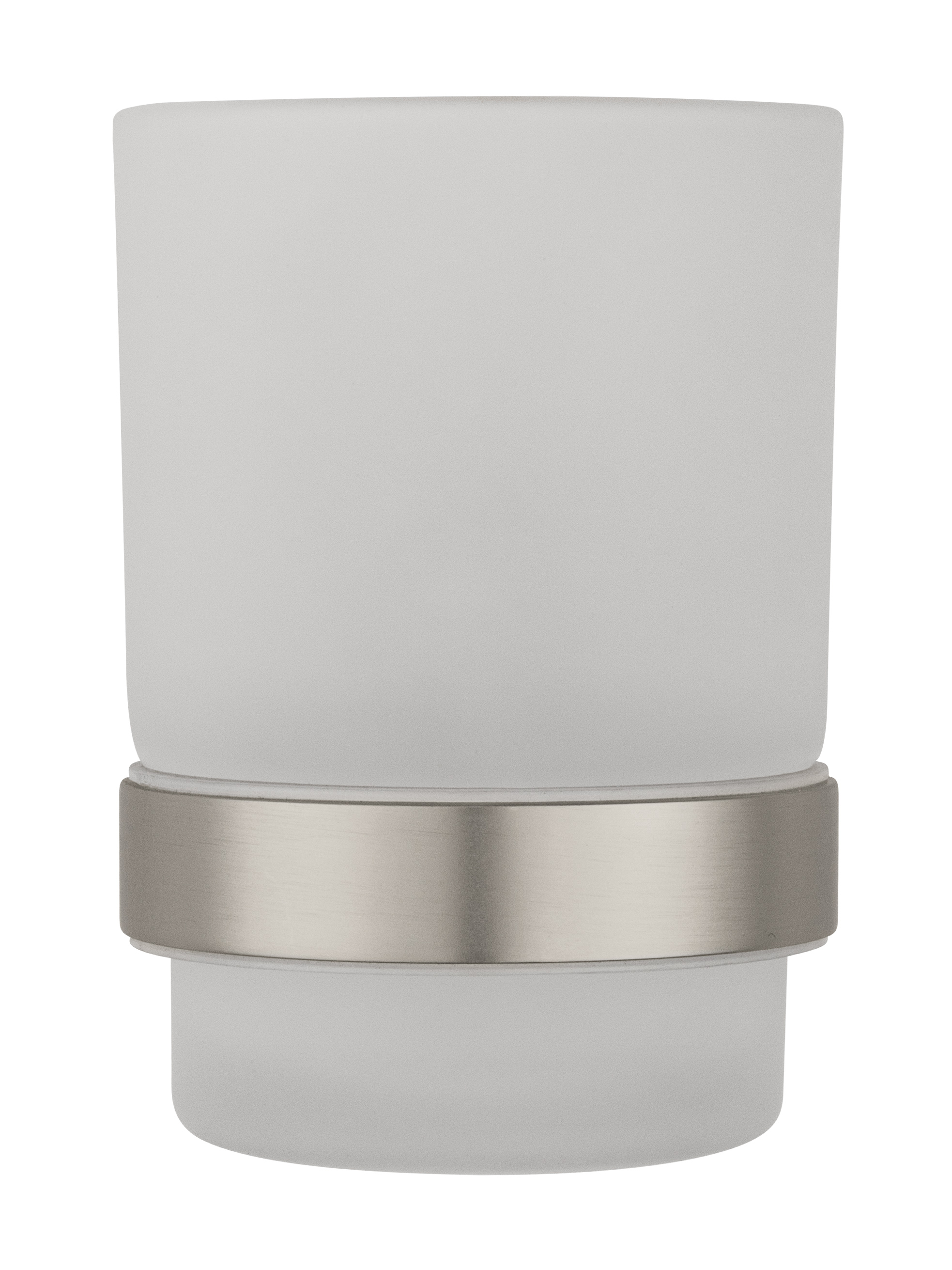 Стакан для зубных щеток с держателем WONZON & WOGHAND POLO, Брашированный никель (WW-8921-BN) - Gidratop.ru изображение