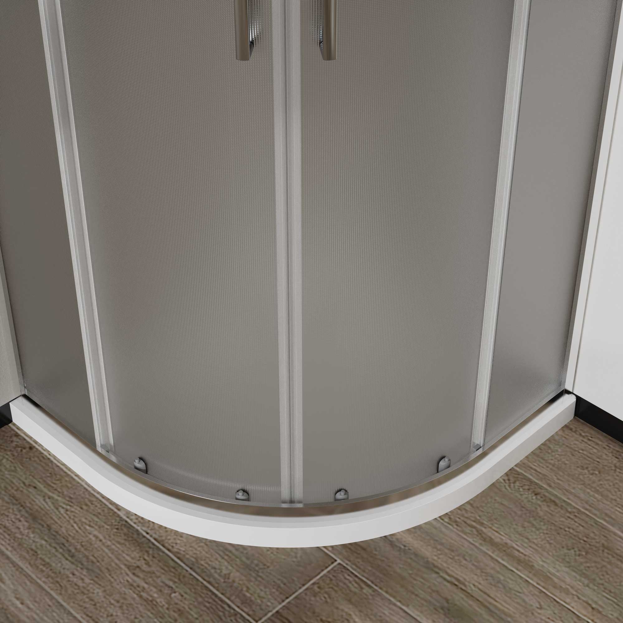 Душевой уголок City VSQ-5CT800MT, 800*800, хром, стекло текстурное - Gidratop.ru изображение