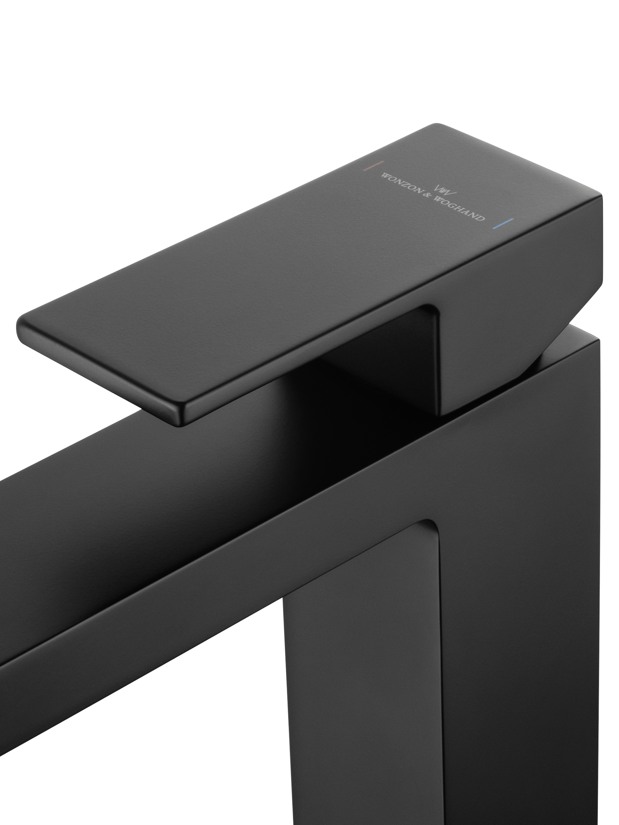 Смеситель для раковины WONZON & WOGHAND CUBE, Черный матовый (WW-88139016-MB) - Gidratop.ru изображение