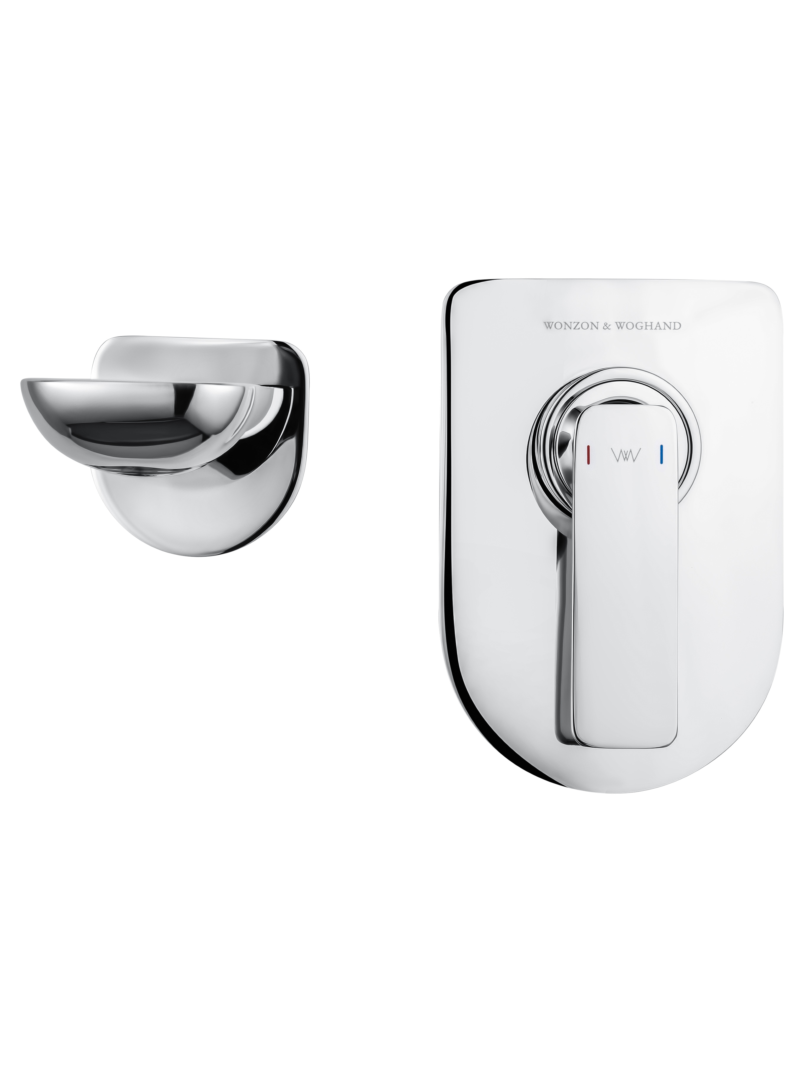 Смеситель для раковины встраиваемый WONZON & WOGHAND SHARK, Хром (WW-481701-CR) - Gidratop.ru изображение