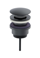 Донный клапан для раковины 1 1/4 WONZON & WOGHAND, Темный графит (WW-88SS07-BGM) - Gidratop.ru изображение