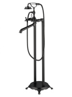 Смеситель для ванны напольного монтажа WONZON & WOGHAND RETRO, Темный графит (WW-88649020-BGM) - Gidratop.ru изображение