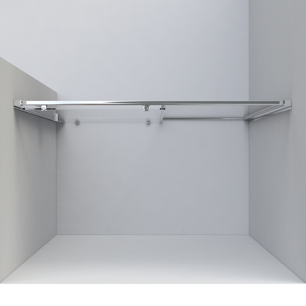 Душевая дверь Garda VDS-1G105CLB, 1050, черный, стекло прозрачное - Gidratop.ru изображение