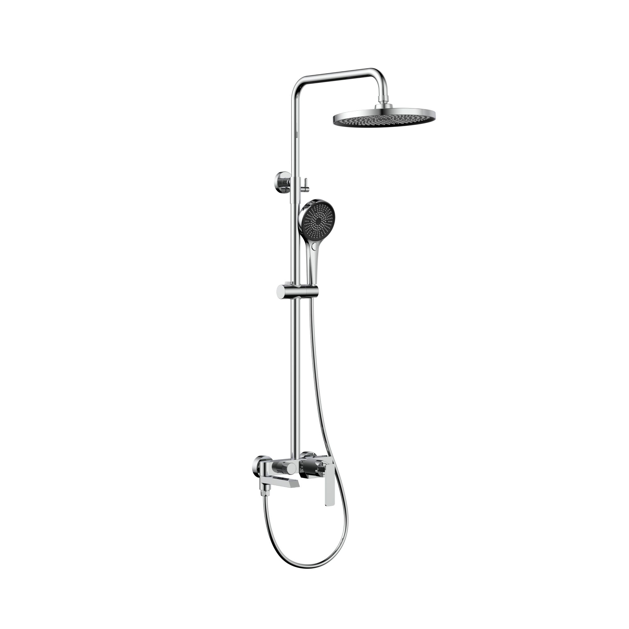 Душевая стойка VSFS-413CH с изливом, хром - Gidratop.ru изображение