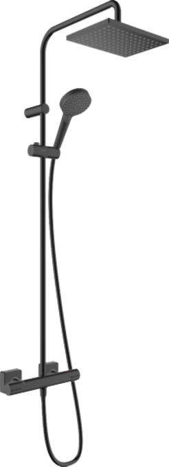 Душевая система Hansgrohe Vernis Shape Showerpipe 230 матовый черный (26097670)
