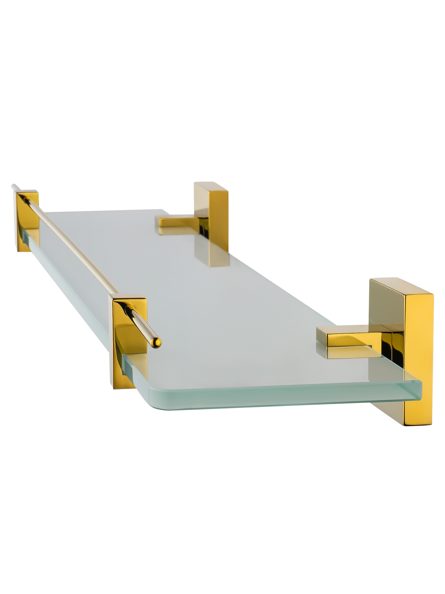 Стеклянная полка для ванной WONZON & WOGHAND POLO, Темное золото (WW-8927-DG) - Gidratop.ru изображение