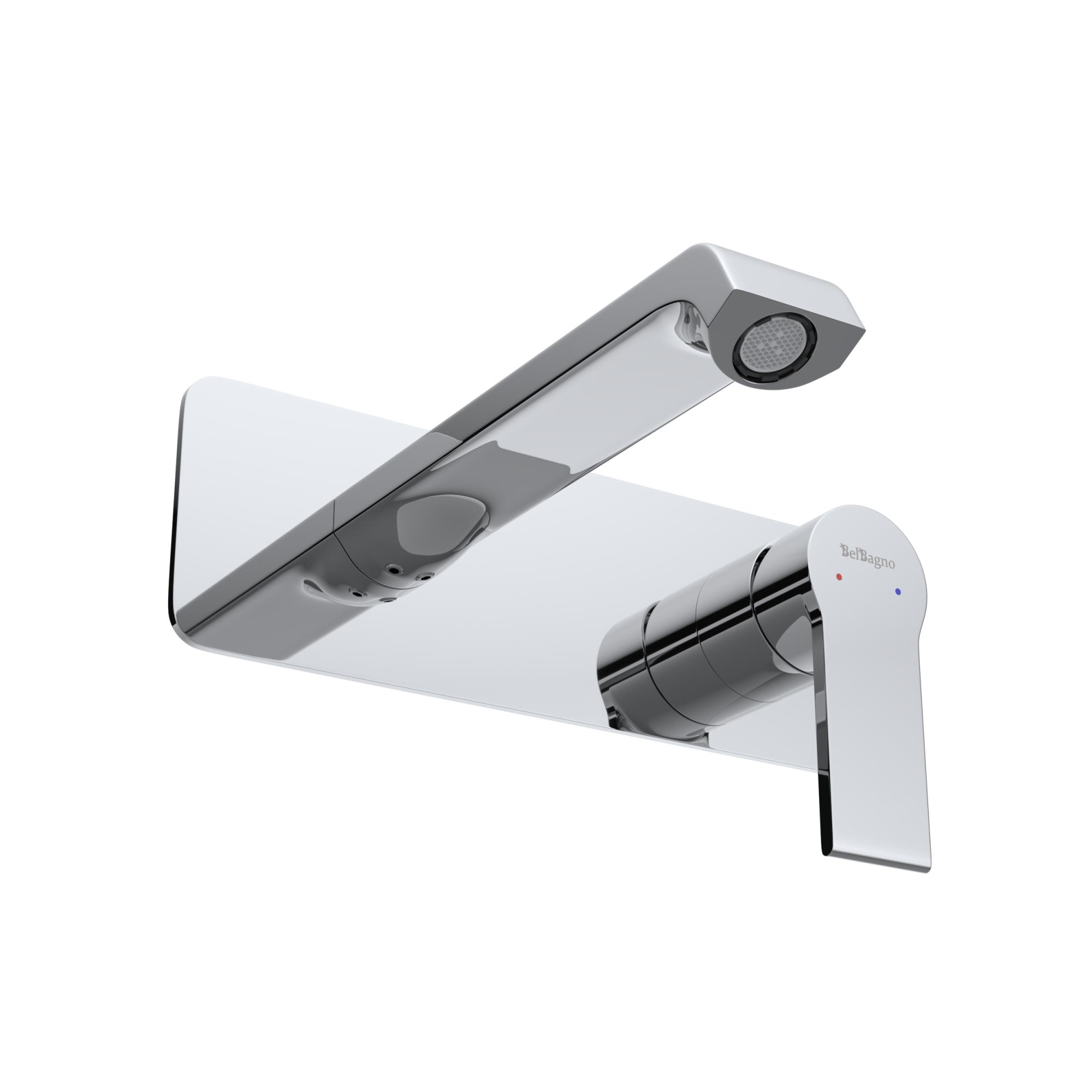 AURORA Смеситель для раковины встраиваемый с внутренней частью, без донного клапана, хром AURORA-BLVM-CRM-W0 - Gidratop.ru изображение