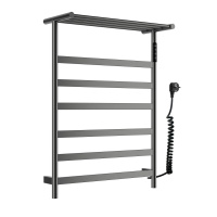 Полотенцесушитель электрический с полкой WONZON & WOGHAND ESSEN, Темный графит (WW-A403-GM)