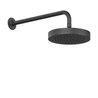 GESSI INCISO верхний душ настенная, шарнирная на 1/2,  Oslash;218мм, цвет: nero XL - Gidratop.ru изображение