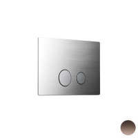 Newform X-STEEL 316 Клавиша смыва для унитаза, двойная, для систем инсталляций GEBERIT SIGMA 8 & SIGMA 12, цвет: PVD Brushed copper bronze - Gidratop.ru изображение