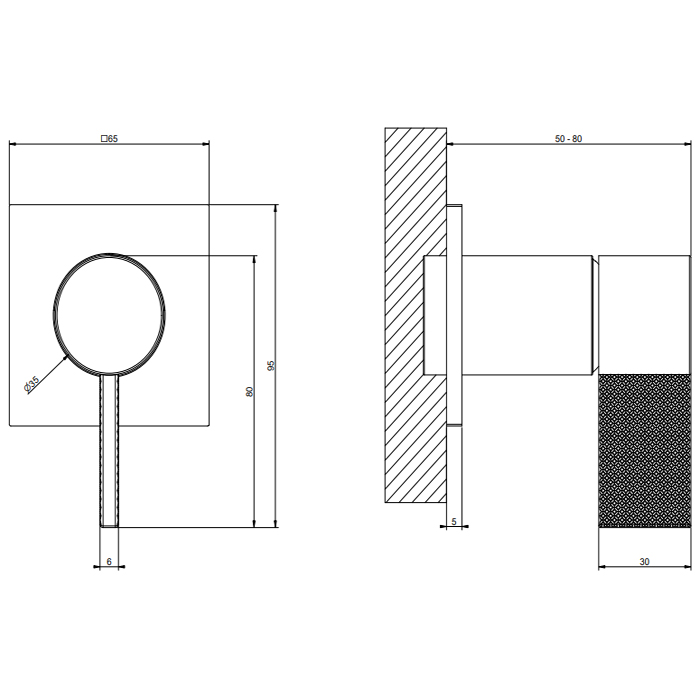 GESSI  INVERSO DIAMANTATO настенный смеситель для раковины на 1 выход, цвет: хром - Gidratop.ru изображение