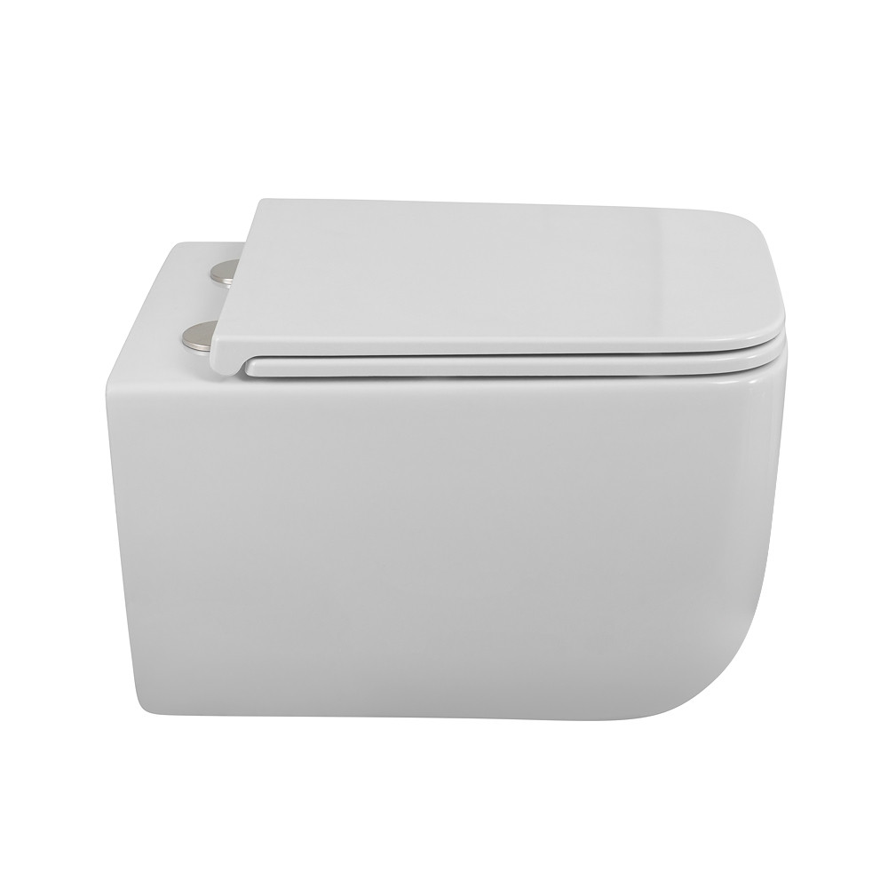 LUCE-TOR Унитаз подвесной безободковый с сиденьем дюропласт soft close, BB076CH-TOR/SC - Gidratop.ru изображение