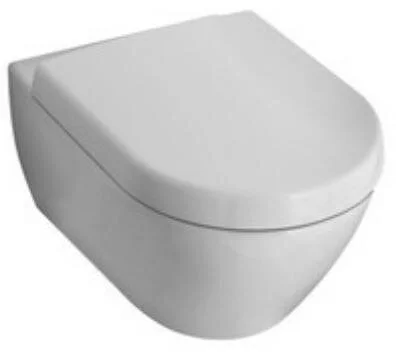 Подвесной безободковый унитаз Villeroy&Boch Verity-Design 5643 HR 01 с сиденьем Soft Close - Gidratop.ru изображение