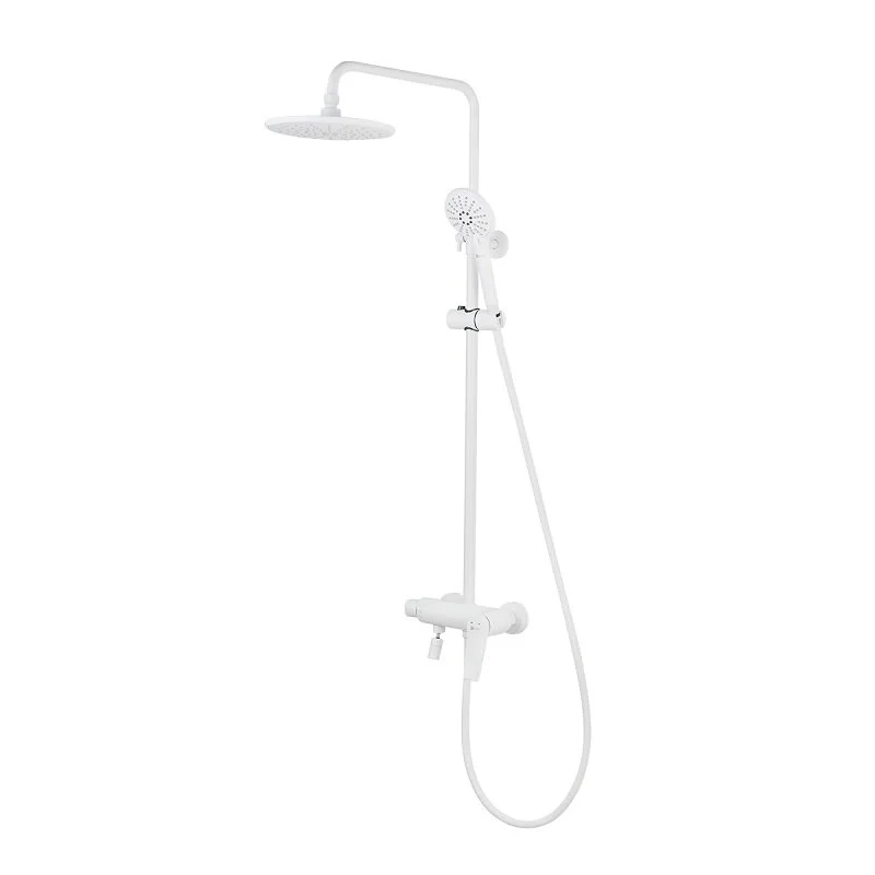 Душевая система Lemark Bronx LM3762MW, белый матовый - Gidratop.ru изображение
