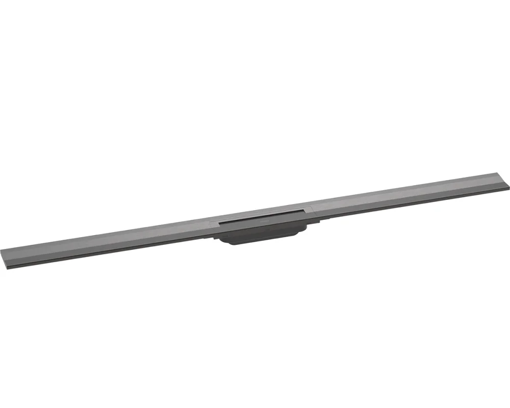 Решетка для дренажного канала Hansgrohe RainDrain Flex, 120 см, черный хром, 56054340 - Gidratop.ru изображение