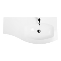 раковина из искусственного мрамора, правосторонняя 50154, 104x52 - Gidratop.ru изображение