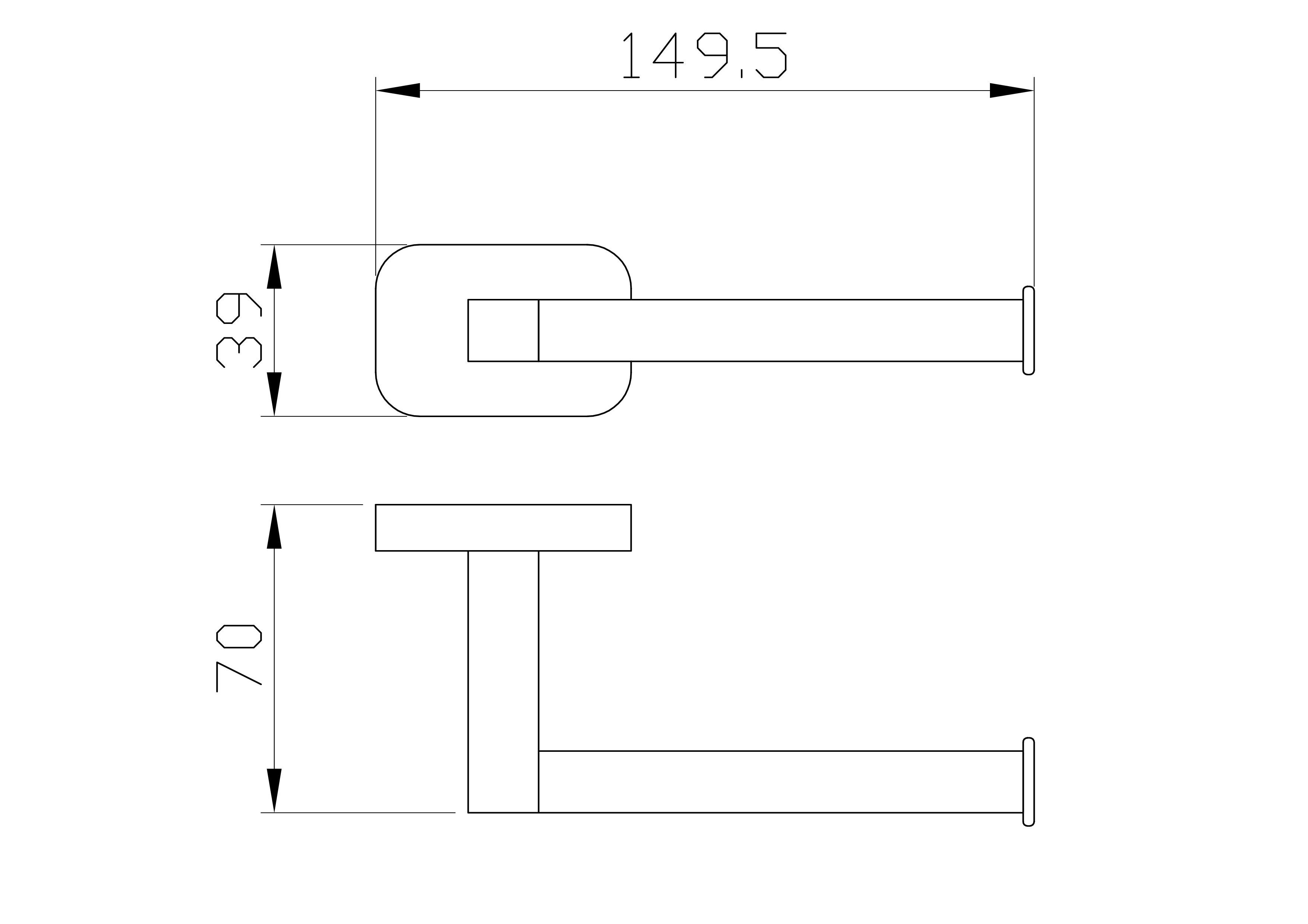Держатель для туалетной бумаги без крышки WONZON & WOGHAND GRAFFITY, Темный графит (WW-9316) - Gidratop.ru изображение