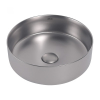 Раковина накладная ABBER Bequem AC2108MS серебро матовое - Gidratop.ru изображение