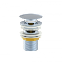 Донный клапан для раковины с переливом 1 1/4 WONZON & WOGHAND, Хром (WW-88SS01-CR) - Gidratop.ru изображение