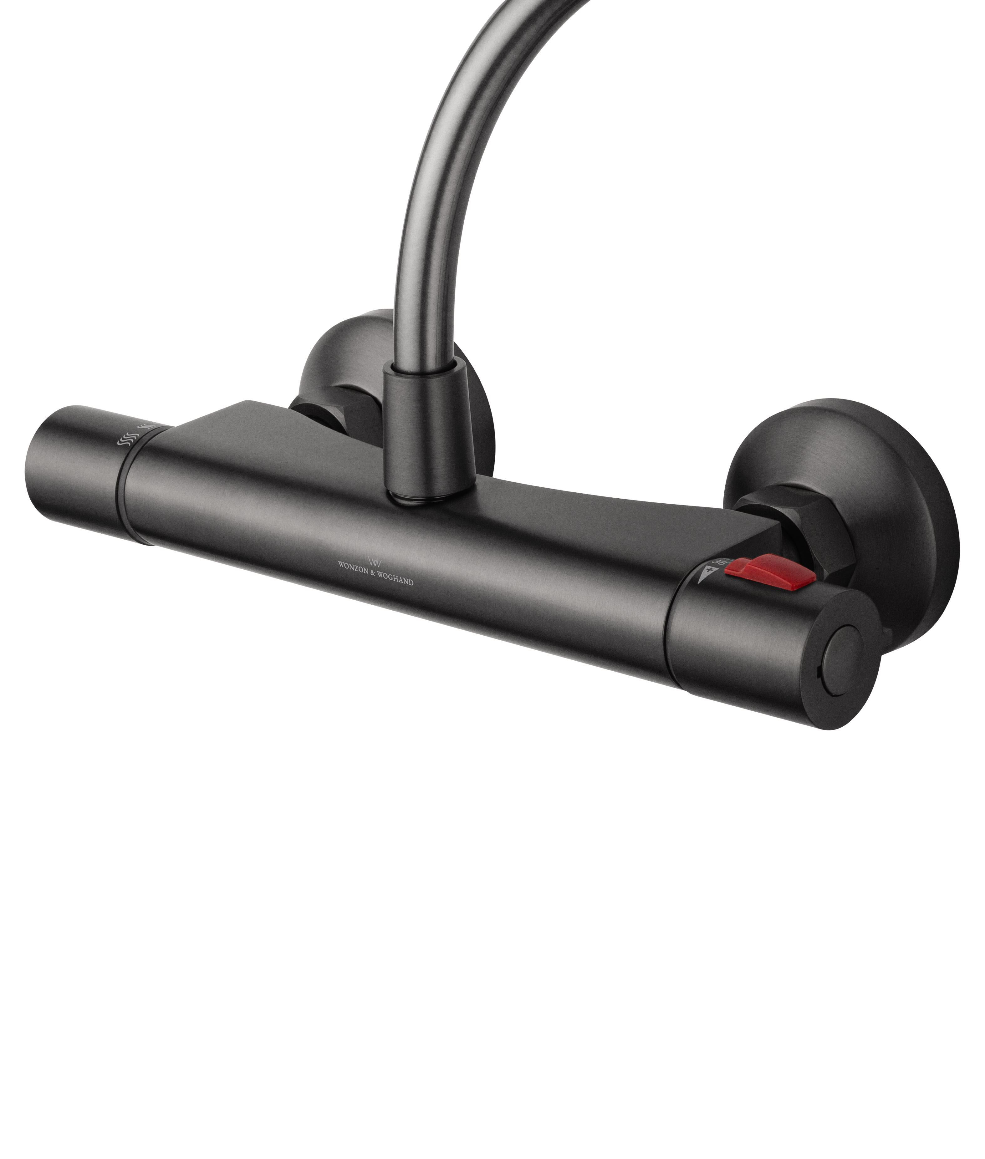 Смеситель для душа с термостатом WONZON & WOGHAND INN 5, Темный графит (WW-B1005-A-BGG) - Gidratop.ru изображение