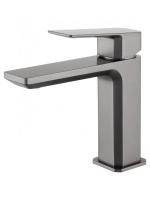 Смеситель для раковины WONZON & WOGHAND DIAMOND, Темный графит (WW-88139011-BGM) - Gidratop.ru изображение