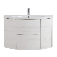 EDEN База под раковину с двумя выдвижными ящиками  и с двумя распашными дверками 55072 Frassino bianco, 91x51x55 - Gidratop.ru изображение