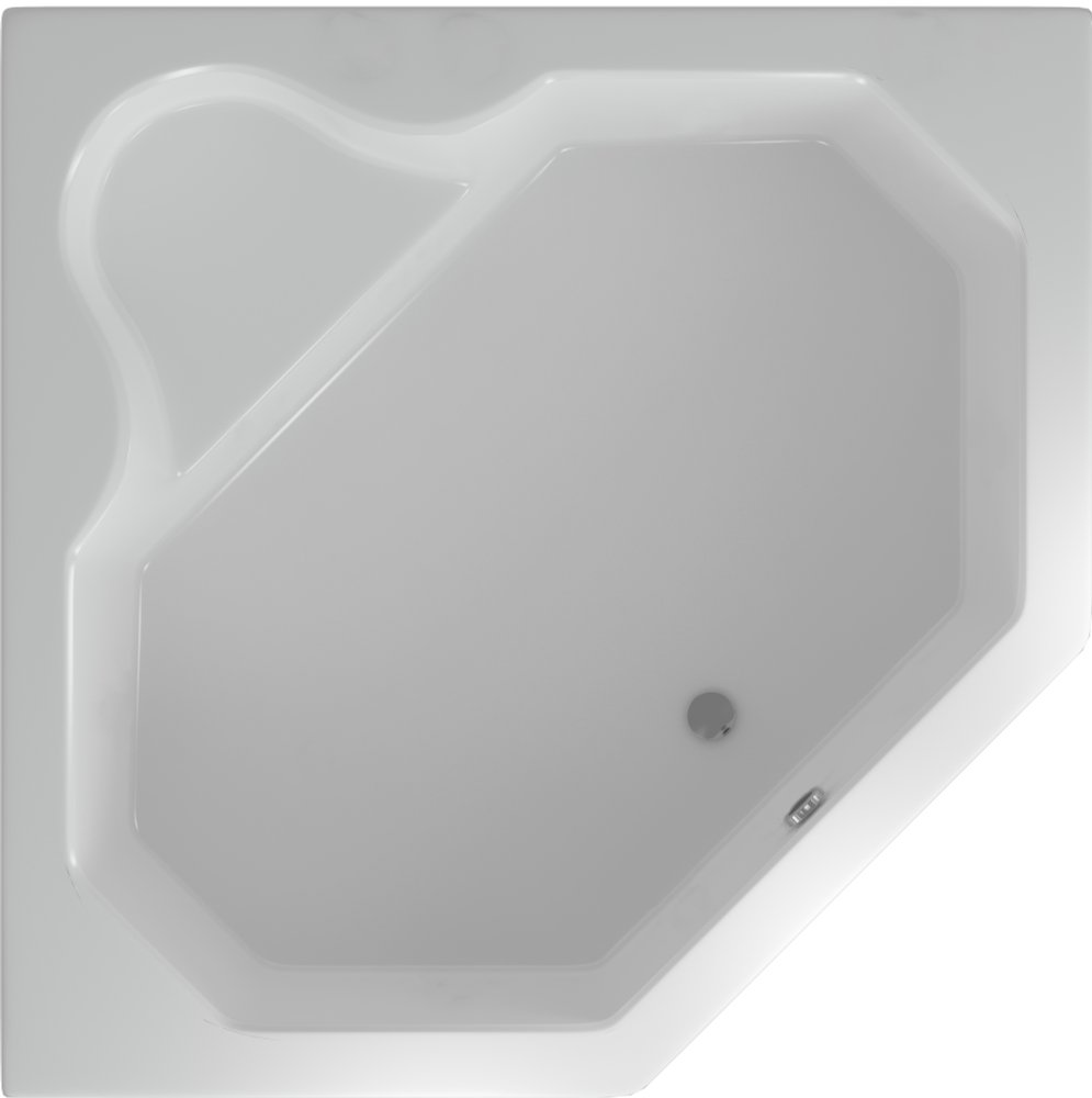 Акриловая ванна Aquatek Лира LIR150-0000032  с каркасом, слив-переливом, фронтальным экраном 148x148 см
