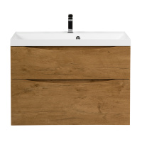 MARINO-H60 База под раковину подвесная с двумя выкатными ящиками, Rovere Nature, 900x450x600, MARINO-H60-900-2C-SO-RN-P - Gidratop.ru изображение