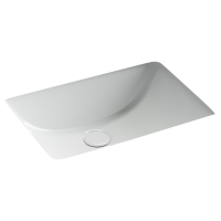 Раковина встраиваемая снизу Ceramicanova Era, с отверстием слива - перелива 515x380x195 мм, белый, арт.CN15001 - Gidratop.ru изображение