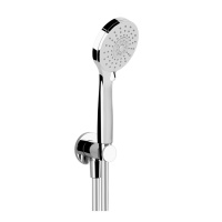 Gessi Emporio shower душевой комплект: вывод воды, держатель, шланг 1,50 м и  3-позиционная душевая лейка с защитой от изв. налёта, цвет: Chro - Gidratop.ru изображение